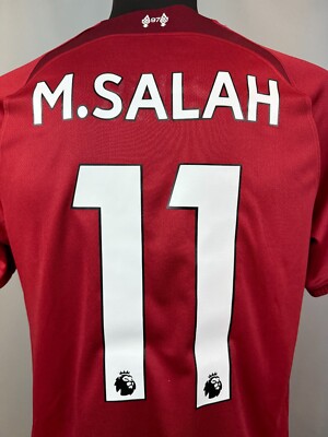LIVERPOOL 2022 2023 M. SALAH HOME SHIRT FOOTBALL SOCCER JERSEY