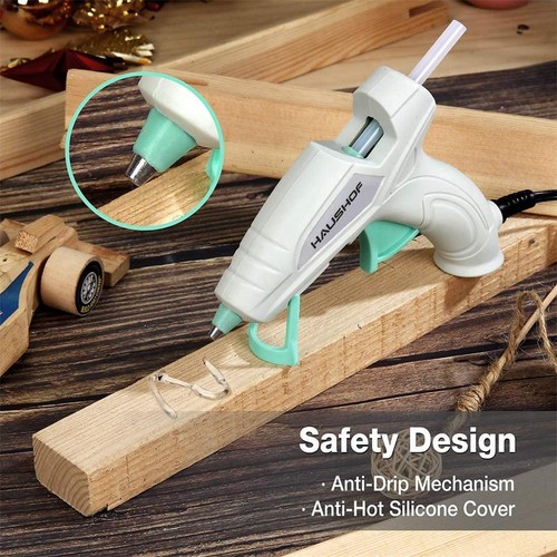 HAUSHOF Mini Hot Glue Gun Kit for Crafts & DIY 20W 120V w/20PCS Hot Glue Sticks - Picture 8 of 9
