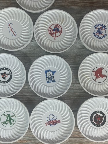 VTG Ritepoint Crock of Coasters American League MLB Teams USA Plastic Angels - Picture 9 of 12