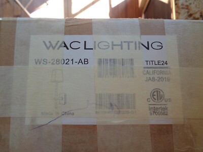WAC Lighting WS-28021 AB Seville 17'' Wall Sconce 3000K - Aged Brass