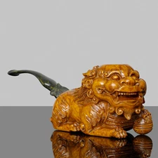 MUXIANG High-end Pipe Unsmoked Tobacco Pipe Collectable Pipe Rustic Briar Pipe