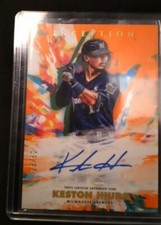 2020 Topps Inception Keston Hiura Auto Orange #26/50 SP