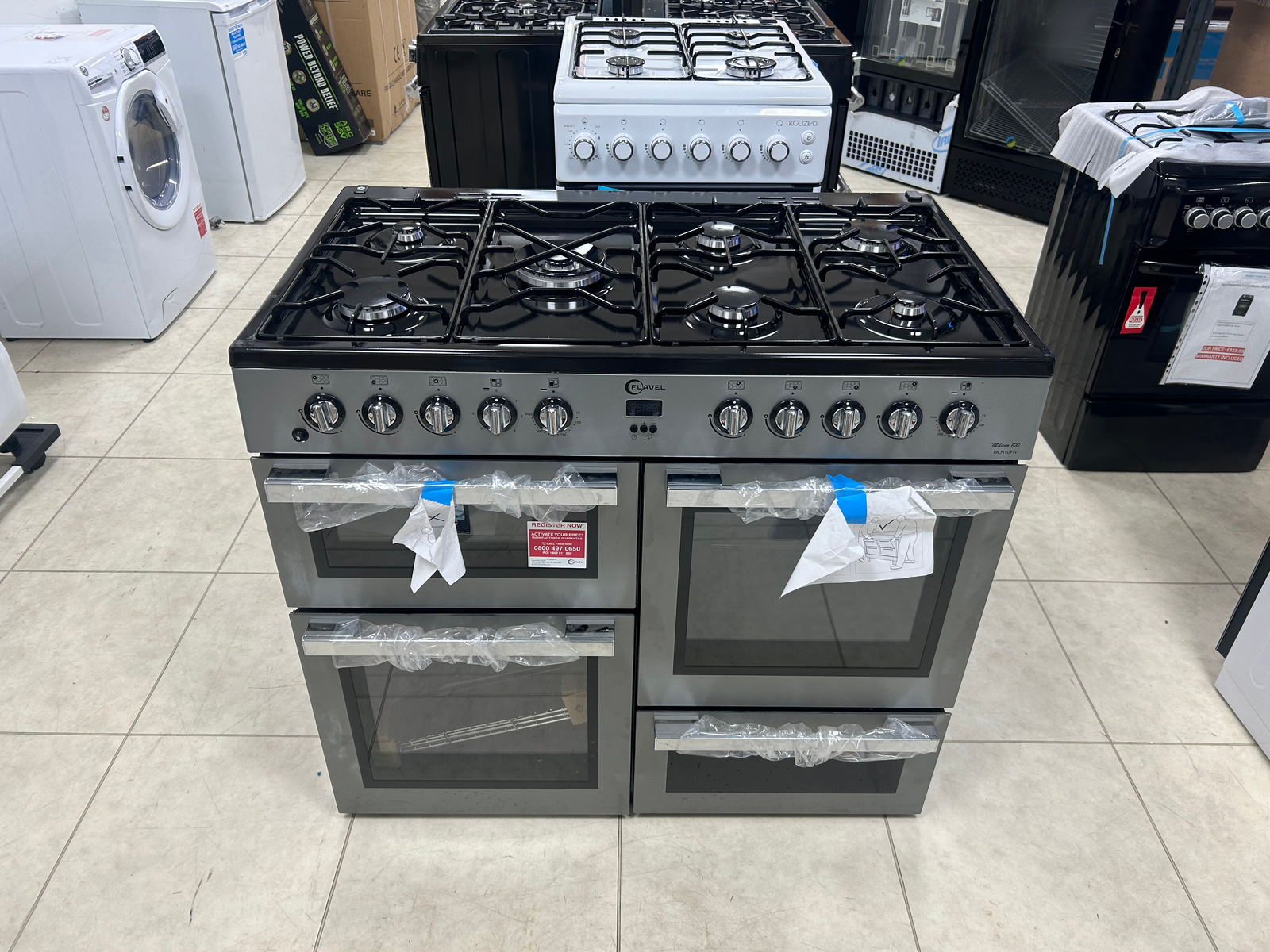 Flavel MLN10FRS 100cm Dual Fuel Range Cooker eBay
