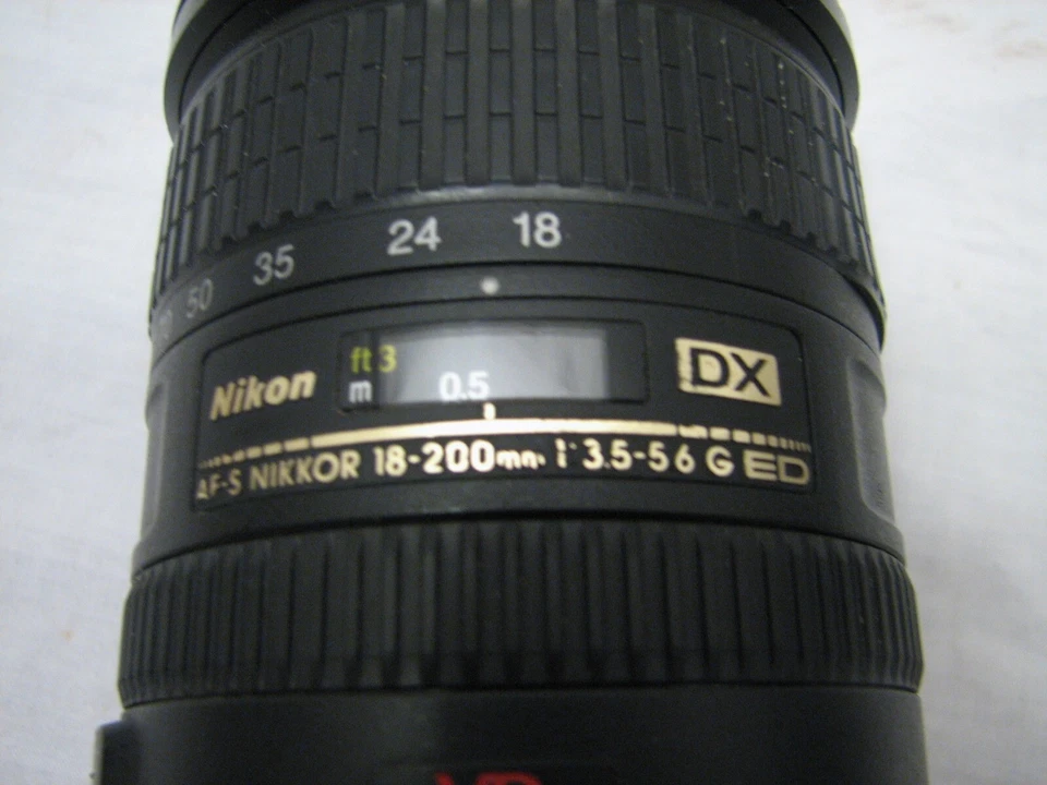 Lente digital para cámara Nikon Nikkor AF-S 1:3,5-5,6 G ED VR 18-200 mm DSLR SLR DX SWM Foto 2 de 4