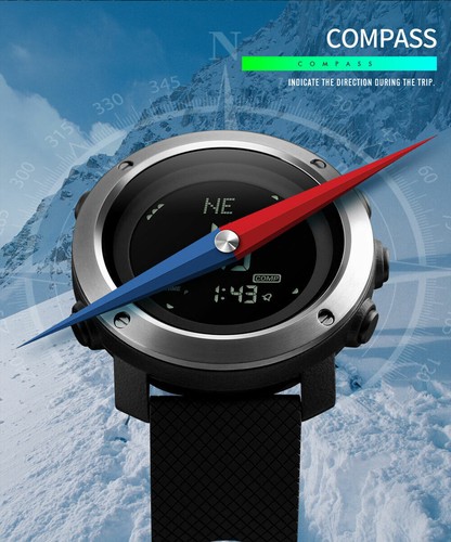 Orologio Sportivo SKMEI Previsioni Meteo Altitudine Termometro Donna Uomo 1427 - Foto 7 di 14