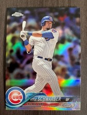 2018 Topps Chrome Kyle Schwarber #56 Chicago Cubs Chrome Refractor