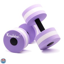 Water Dumbbells Aquatic Exercise Dumbells Water Aerobics Workouts 2PCS Foam B...