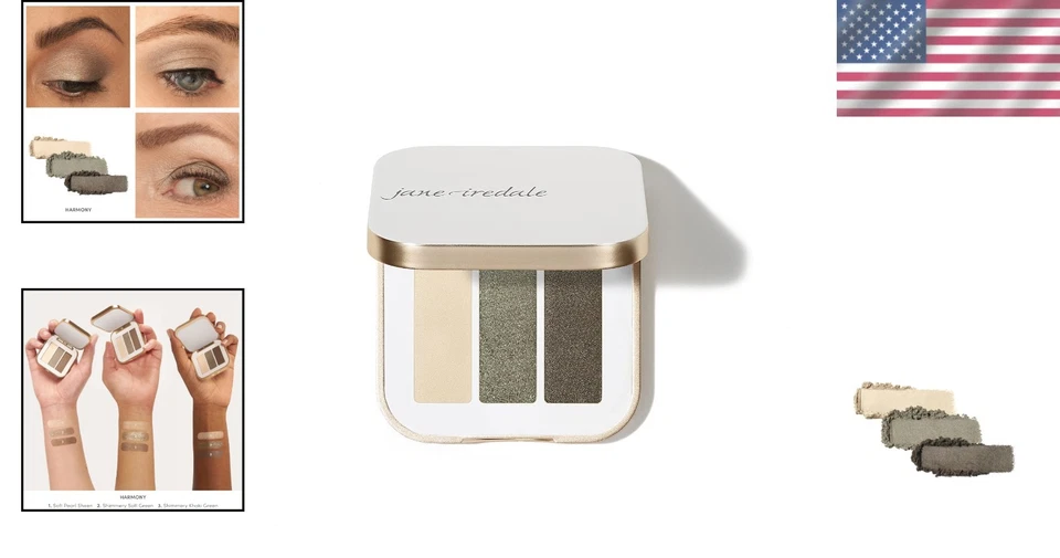 Sombra de ojos en polvo vibrante en armonía - Fórmula resistente a arrugas con aceite de jojoba Foto 2 de 4