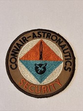 Ancien écusson de sécurité Convair astronautique obsolète 