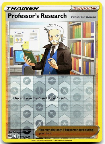 Professor's Research 147/172 SWSH09: Brilliant Stars POKEMON TCG Holo Rare