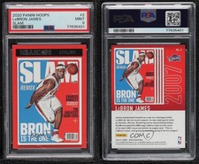 2020-21 Panini NBA Hoops Slam LeBron James #2 PSA 9 MINT