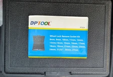 DPTOOL 22 Piece Bolt Nut Extractor Set, 1/2" and 3/8" Drive Impact Lug Nut Re...