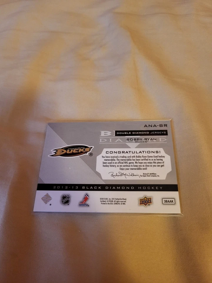 2012/13 Black Diamond - Bobby Ryan Double Diamond Jerseys - Image 2 of 2
