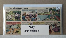 THE PHANTOM by Lee Falk 1969 Sunday Strips. 48 third page strips.