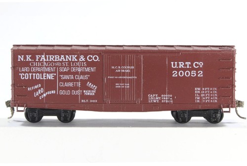 HO Roundhouse N.K. Coche de caja Fairbank 36 ft "Old Time" madera "Fishbelly" #20052 + KD | Zustand: Used