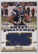 2010 Upper Deck NCAA Sweet Spot Sweet Swatches Donald Brown #SSW-21 6o3