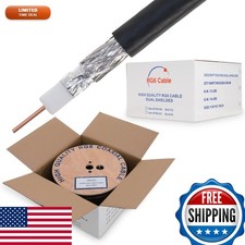 Cables Direct Online RG6 Coaxial Cable Dual Shield Bulk, 18 Gauge Copper Clad