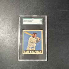Leaf 1948-49 Sam Chapman #26 SGC 30 Philadelphia Athletics Baseball Card