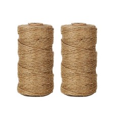 Natural Jute Twine, 656 Feet 1mm Thin Rustic Twine String for Arts Crafts, ...