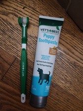 Vet  s Best Dog Toothbrush Kit - PUPPY Toothpaste - EXP : 2027