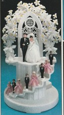 New Vintage Very Rare Wilton Spiral Staircase Wedding Cake Top, 101-12936