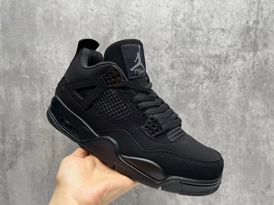 Air Jordan 4 «Черный кот» ретро мужской баскетбол средний верхний туфли - Изображение 3 из 4