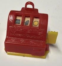 Divertido colgante de máquina tragamonedas LAS VEGAS mini de los años 70 hecho en Hong Kong. ¡FUNCIONA!