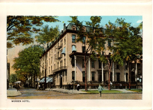 Cartolina ricordo d'epoca cartella saluti Saratoga Springs New York NY c1925 - Foto 18 di 22
