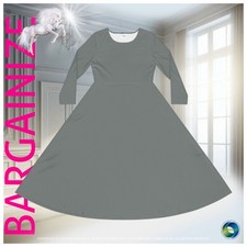 Elegant Long Sleeve Dance Dress for Women, Fashionable “Great grey”