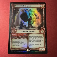 Bonecrusher Giant - SHOWCASE -Throne of Eldraine - Magic the Gathering MTG Foil