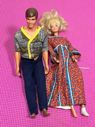 Vintage Barbie Ken Dolls Lot 2 1960s 1970s Fashion Mixed Parts Talking TNT