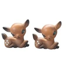 Pair of Vintage Celluloid Anthropomorphic Deer Fawns