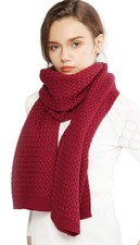 Winter Scarfs for Women Cold Weather Chunky Knit Scarf Warm Thick Burgundy Sc...