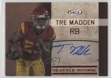 2016 SAGE Auto Red Level Tre Madden #SA32 Auto 0af