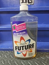 VTG FUTURE Premium Floor Finish Shine 27 oz SC Johnson Wax 1993 Bottle 95% Full.