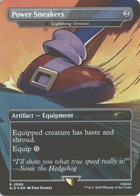 MTG Power Sneakers (2099) *Rainbow Foil* Secret Lair: Sonic The Hedgehog MT/NM