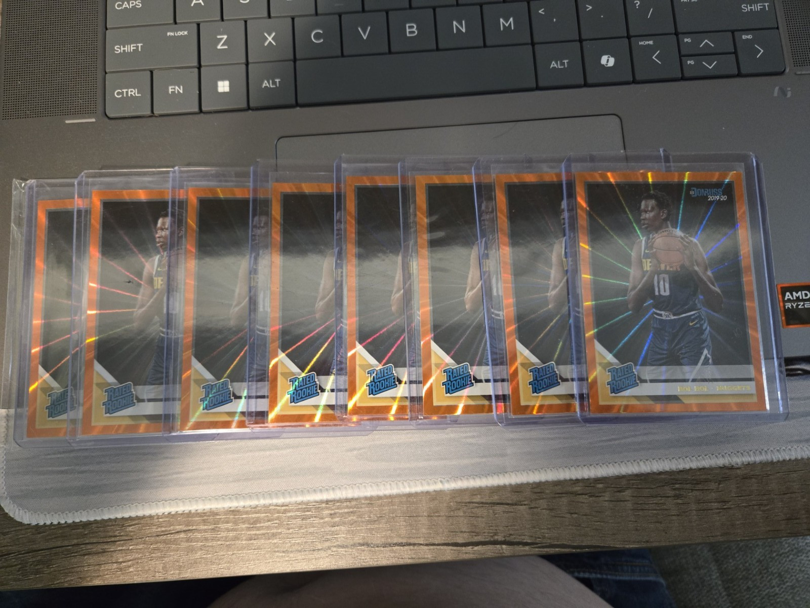 2019 - 2020 Panini Donruss Rated Rookie Holo Orange Laser #234 Bol Bol RC