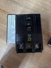 Square D QOB340VH1021 Circuit Breaker - 40 A, 3 Pole, 120/240 VAC Shunt Trip