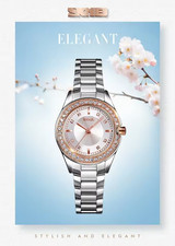 Women's Innovative Diamond Quartz Wristwatch Fashion Waterproof Ladies Watch