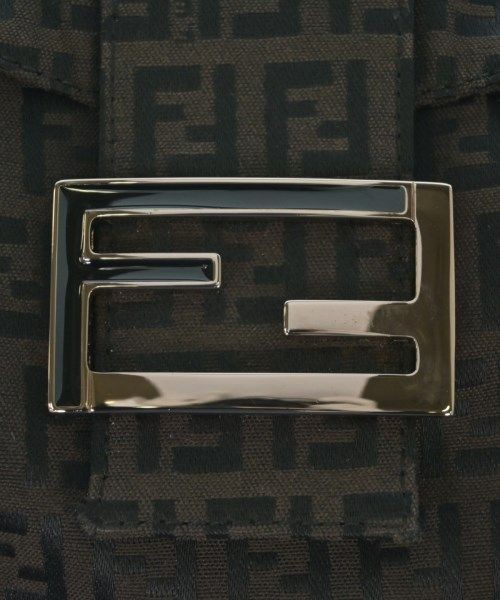 FENDI Zucchini Pattern Handbag 8BR004 Brown Black Women From Japan thumbnail 6