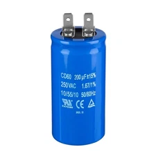 ZOWZEA 200uF/MFD CD60 Motor Start Capacitor 250VAC 50/60Hz for Electric Motor...