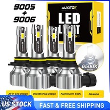 90059006 Led Headlight Combo Bulbs Kit Highlow Beam Super Bright White 6000k