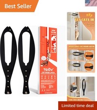 Cat Door Latch Set - Adjustable 2.5-6 for Safe Cat Access Dog Prevention