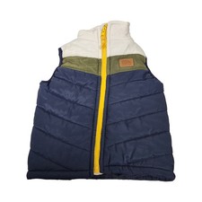 Eddie Bauer Kids Puffer Vest Blue Yellow White Green Colorblock Size 24M