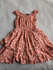 🌼B2G1🌼 Lulus Ochre Flutter Sleeve Tiered Mini Size Med
