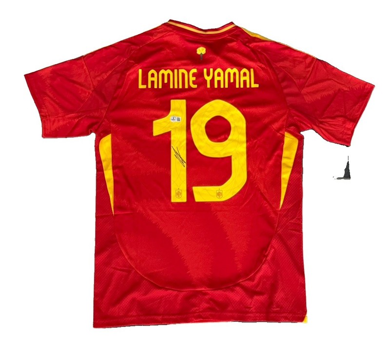 Lamine Yamal Signed Spain National Team Autographed Jersey BAS