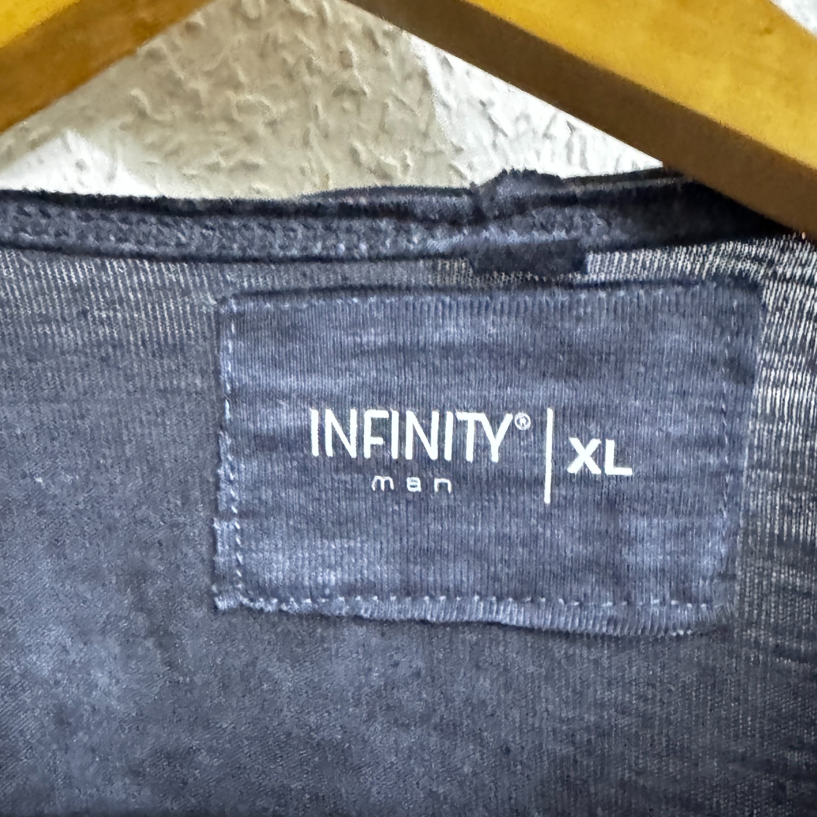 Infinity Man Grey Slub Knit Henley T-Shirt - Size XL image 5