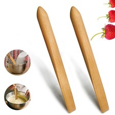 2 PCS 11'' Wooden Bread Spurtle, Sourdough Spatula for Kitchen Cooking, Bread...