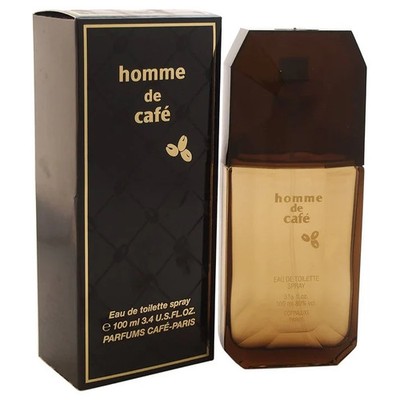 Homme de Cafe EDT 3.4 Oz / 100 ML for Men Natural Spray New in Box