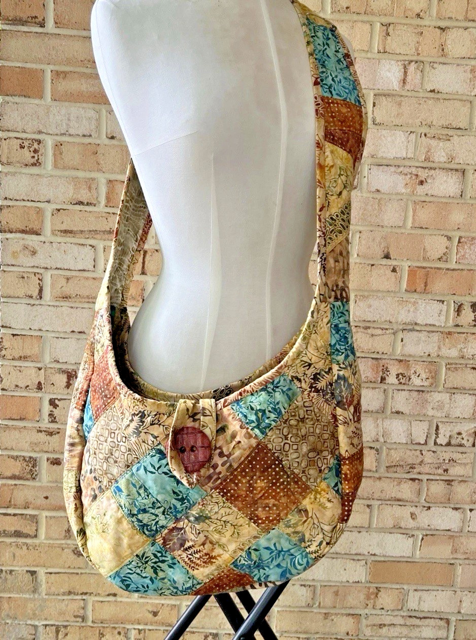 Crossbody Brown Handmade Patchwork BOHO Casual Hi… - image 1